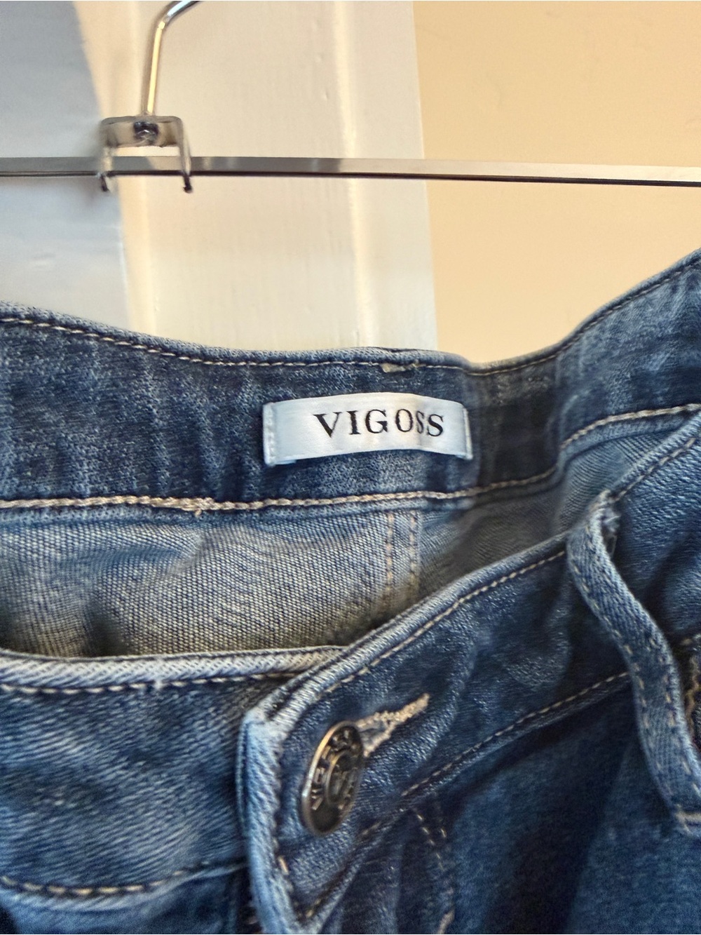 Vigoss Medium Blue Straight Leg Jeans - Picture 3 of 7